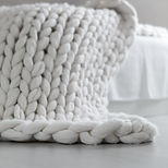 Knit Blanket to convey healing from low self worth through counseling