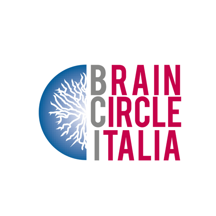 Brain Circle Italia logo with blue neural network icon