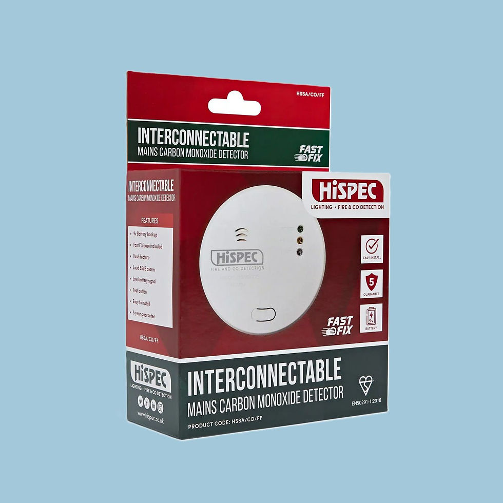 Thumbnail: Hispec - Mains Carbon Alarm 9v Interlinked