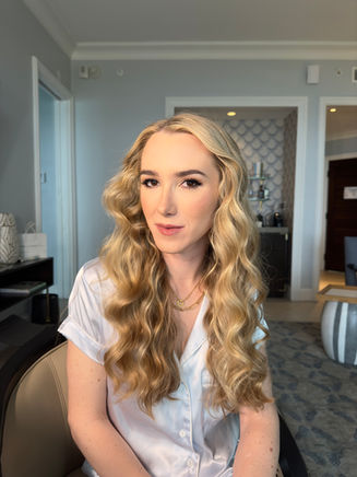 First day of scheduled hair and makeup looks. For the welcome party welcoming guests for this destination wedding. 