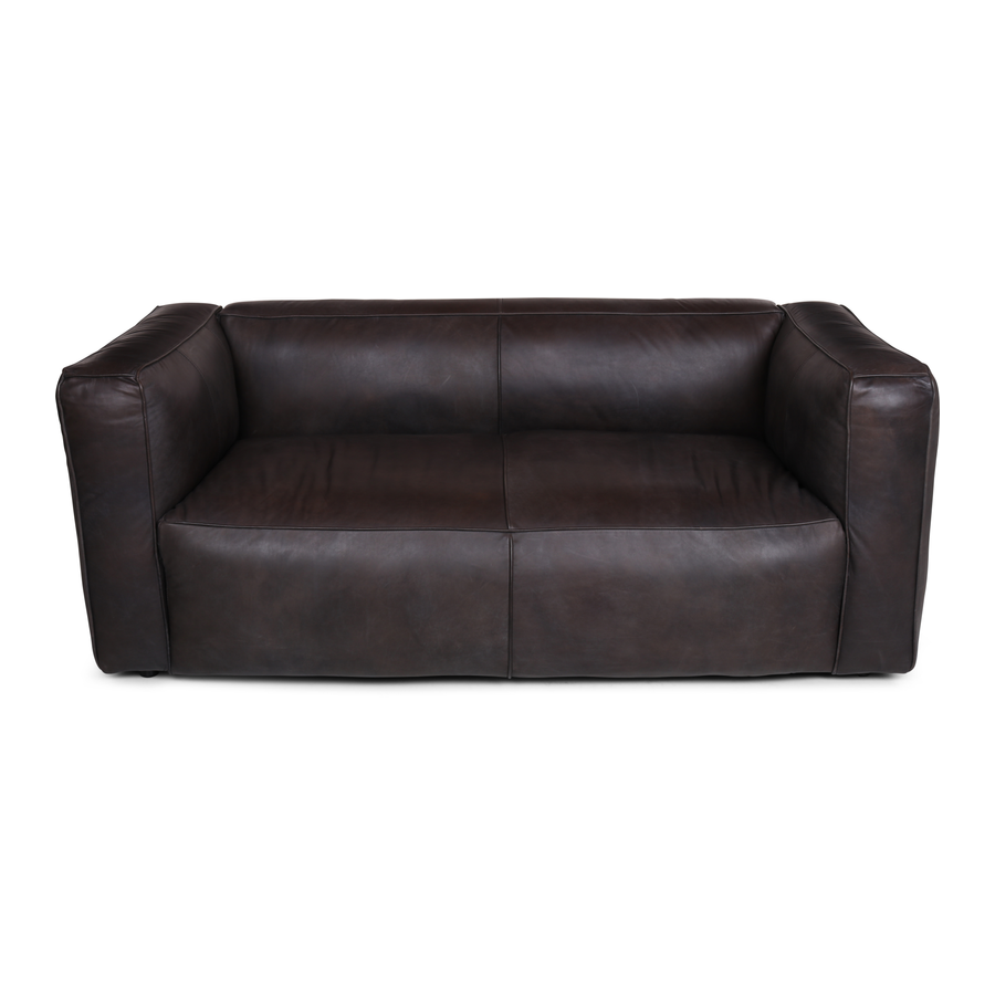 one cushion leather sofa