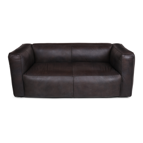 one cushion leather sofa
