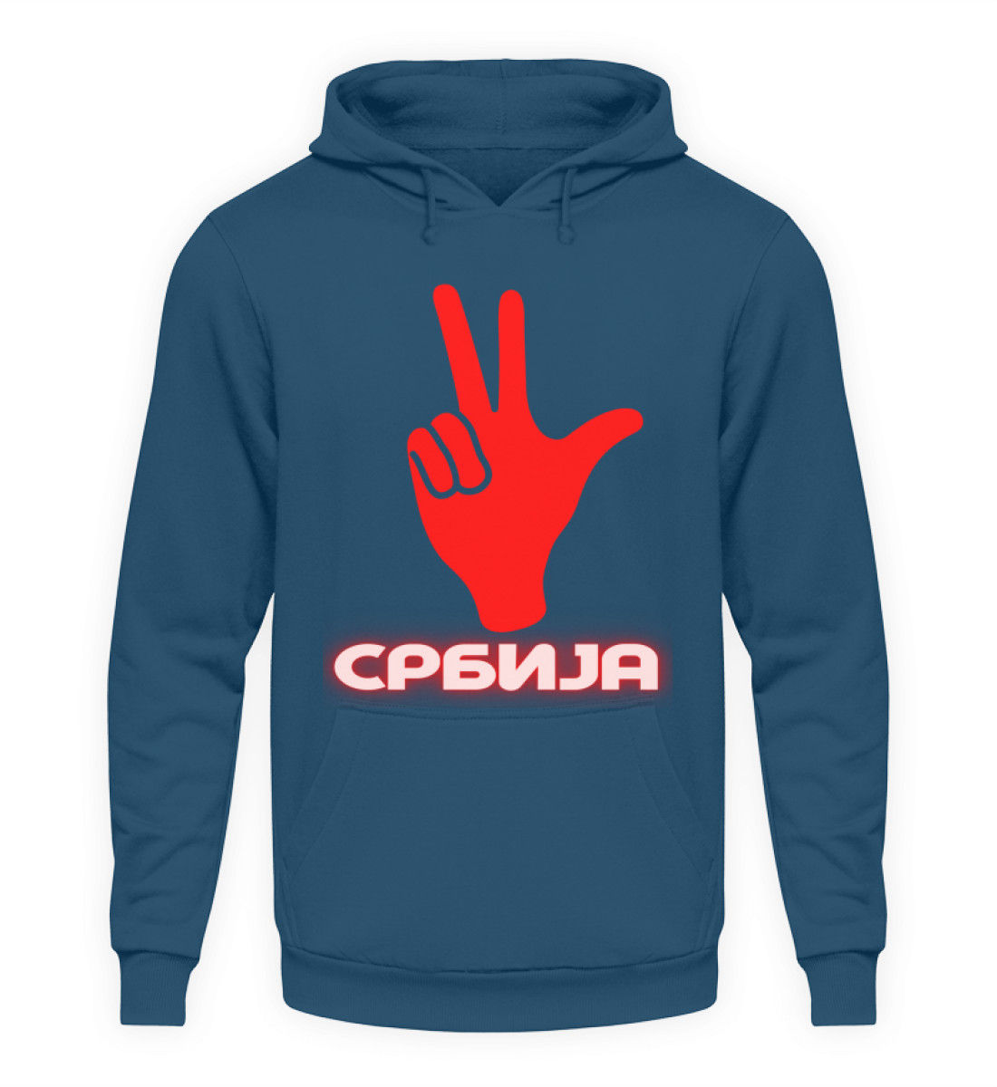 "Srbija - Tri Prsta"  - Unisex Kapuzenpullover Hoodie 
