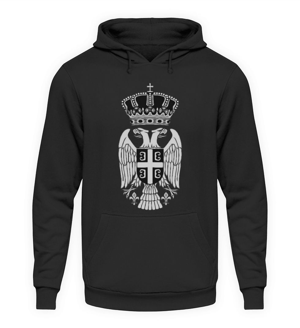 Miniaturbild: "CCCC - crno beli Grb"  - Unisex Kapuzenpullover Hoodie 