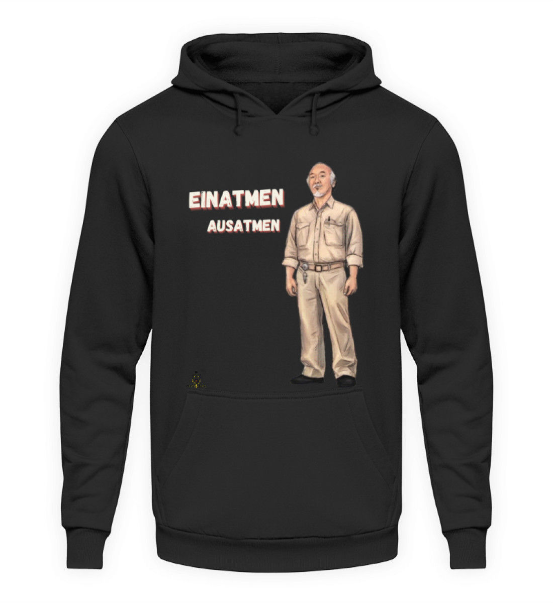 "Einatmen - Ausatmen" - Unisex Kapuzenpullover Hoodie