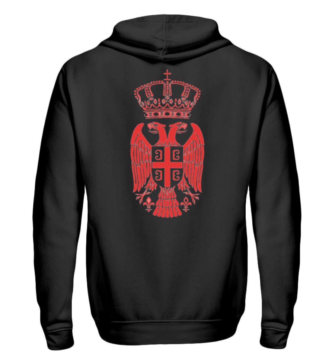 crveni GRB - CCCC RED srpki Grb  - Zip-Hoodie 