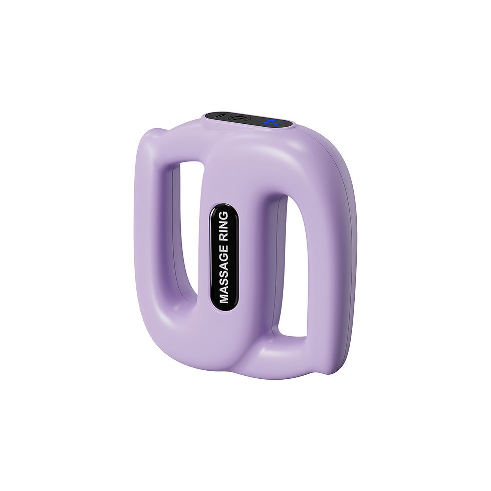Portable vibration massage belt, complete product shown against white background