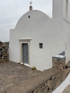 Santorini church off the beaten path