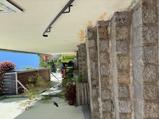Alley way with flowers and steps