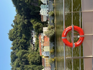small villages with colorful houses