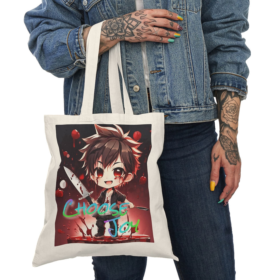 Thumbnail: Choose Joy Unalive Boy Natural Tote Bag