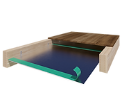 Foilboard underfloor insulation panel installed between floor joists