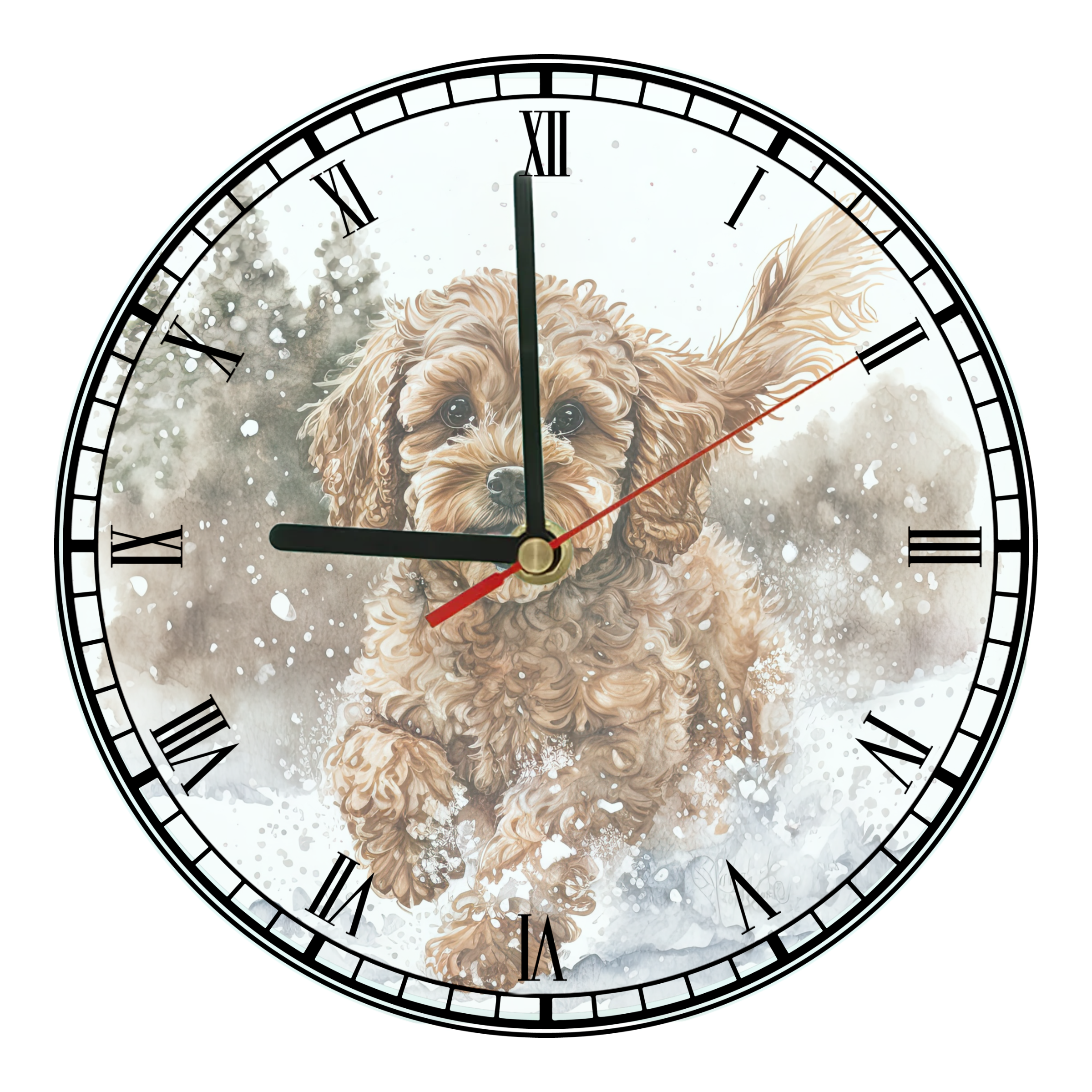 20cm Cavapoo Clock - Style 1