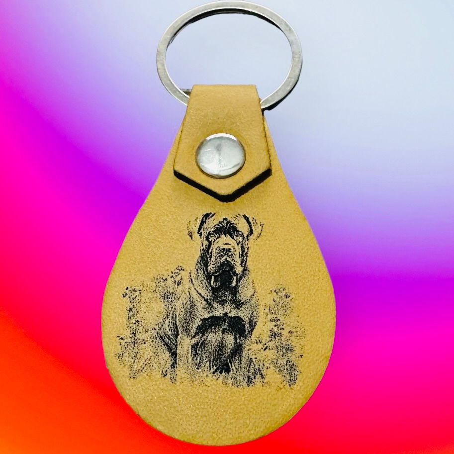 Thumbnail: Faux Leather Photo Key Fob