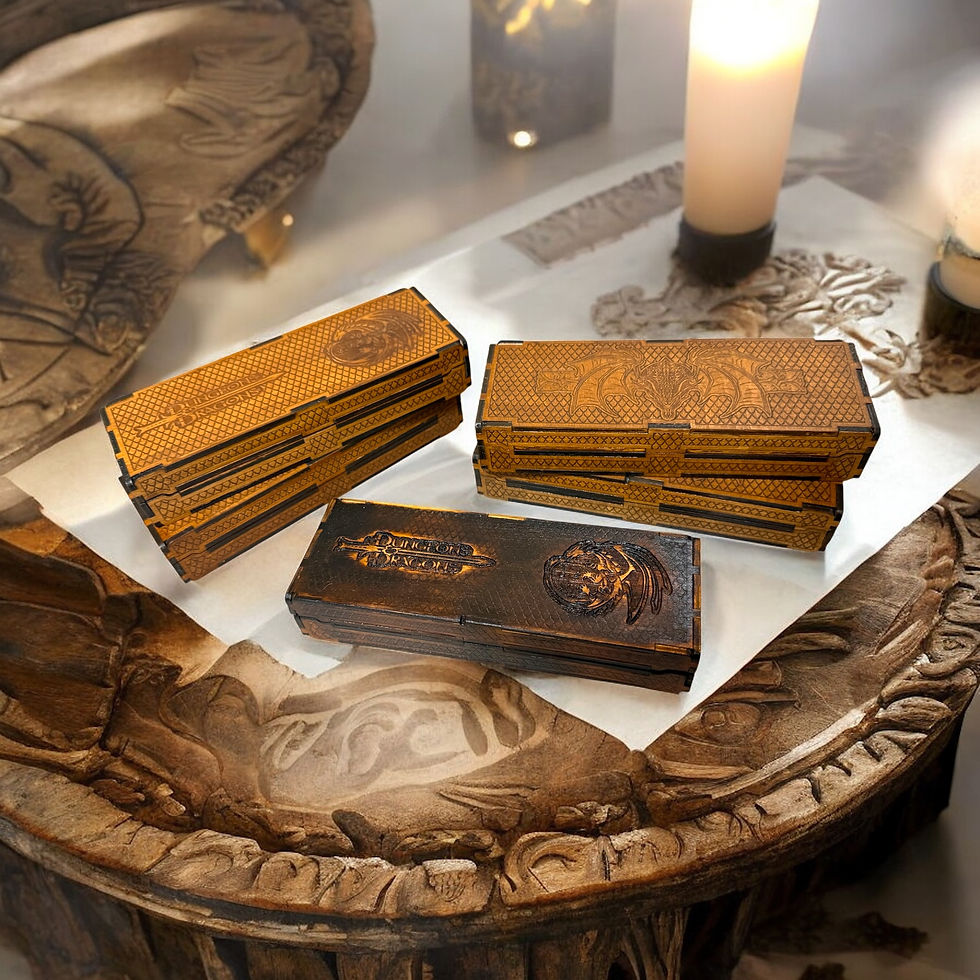 Thumbnail: Compact Dice Storage Box, Holds 7 Dice & 1 Pencil