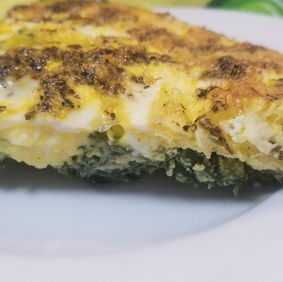 Crustless Spinach Feta Quiche