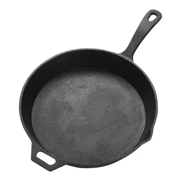 12" Round Cast Iron Fry Pan