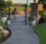Stamped Concrete Walkway