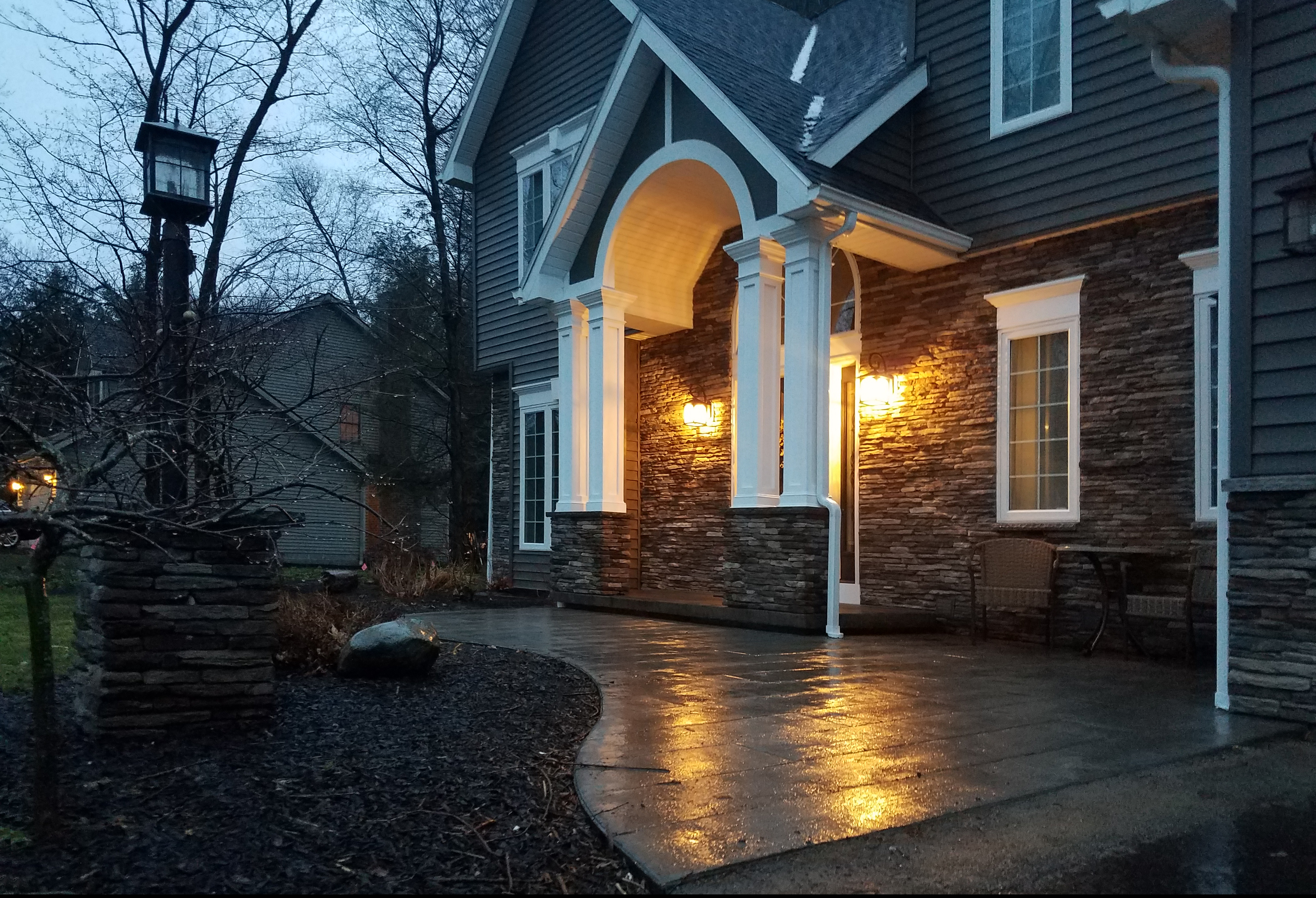 Stone Veneer & Concrete