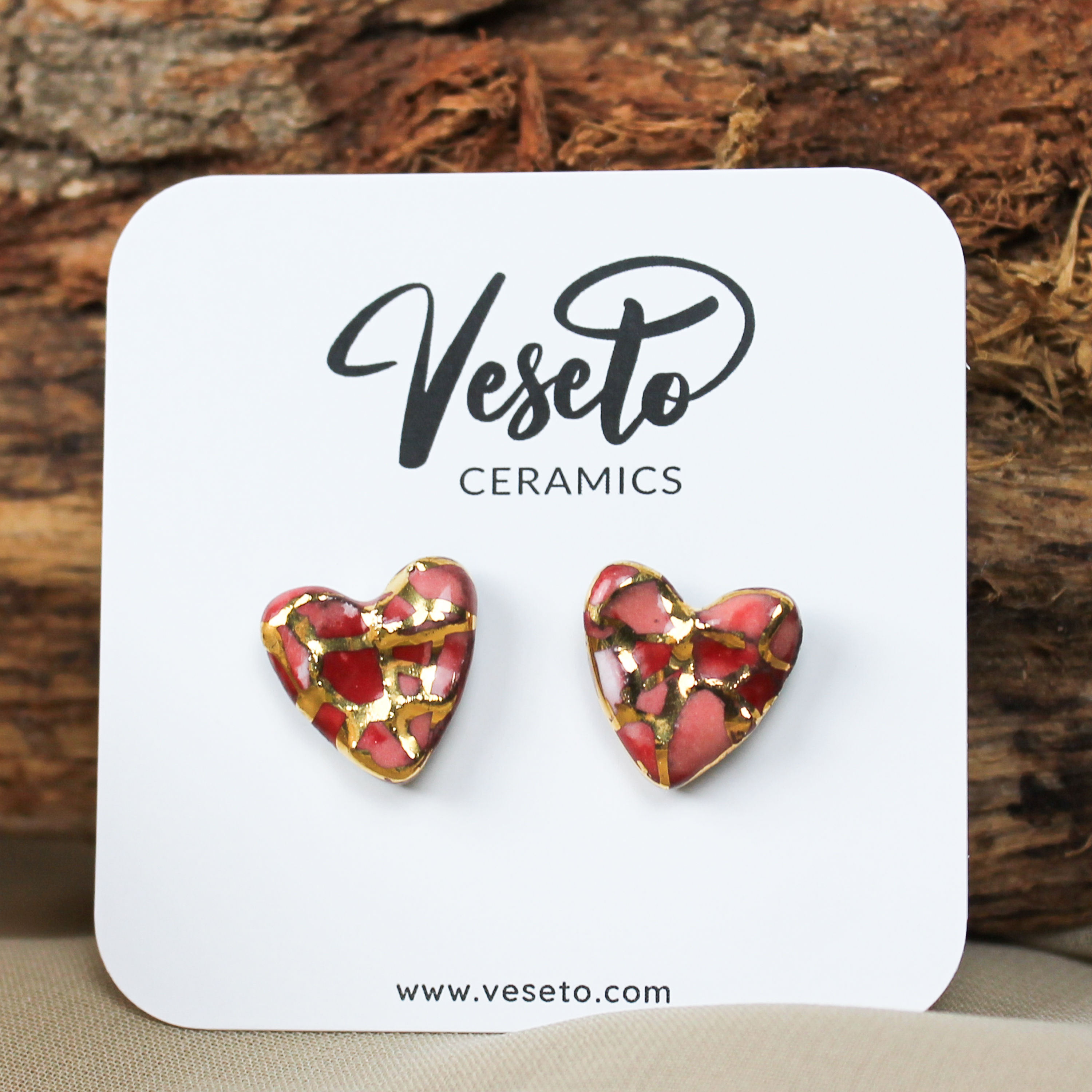 Rubin Mosaik Glanz Herzen