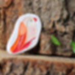 Handcrafted ceramic brooch featuring a delightful songbird design comes in a range of vibrant colours, made by Veseto Ceramic