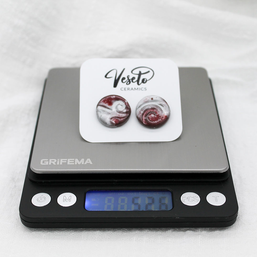 Miniaturbild: Frosty Berry Kleine Keramik Ohrringe