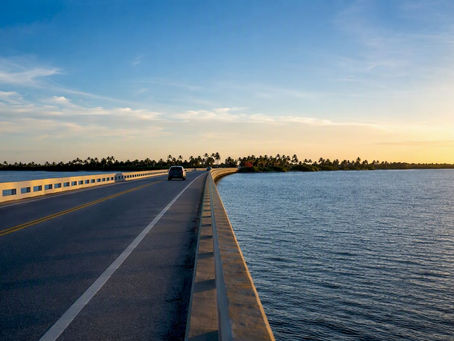 Causeway approach toward Captiva island