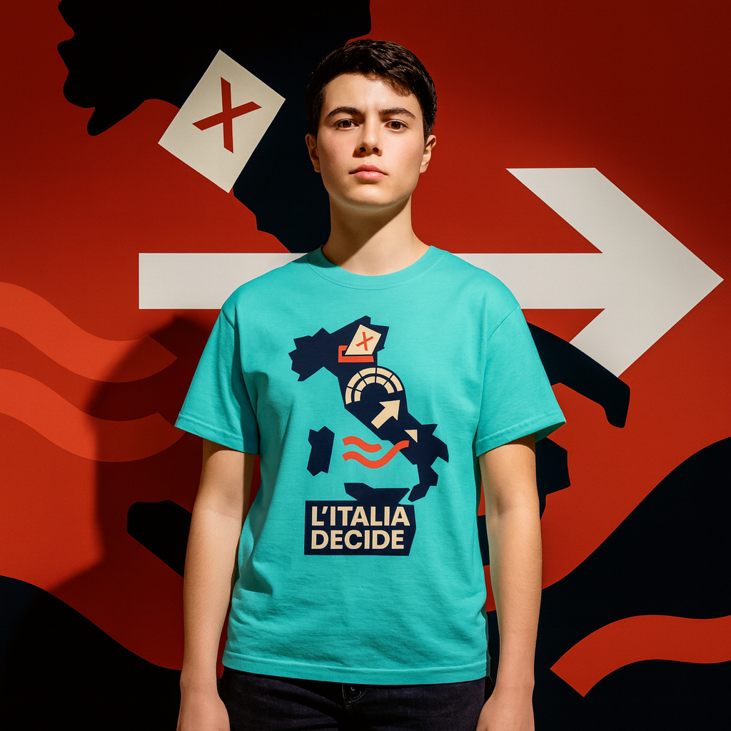 L’Italia Decide Political Poster T-Shirt