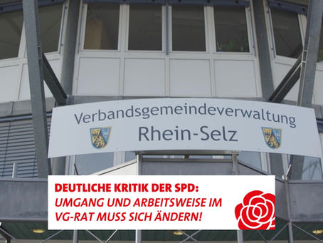 So kann es nicht weitergehen: Kritik am Umgang und der Arbeitsweise innerhalb des VG-Rates