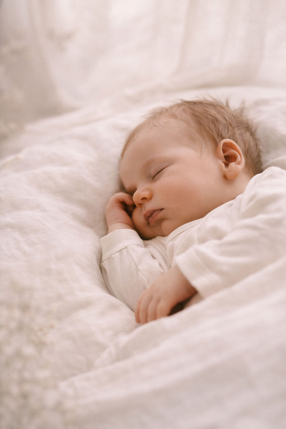 Serene sleep of a newborn baby