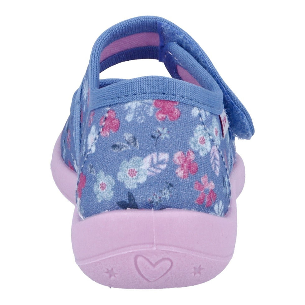 Miniatura: Richter Pantofole Asilo Scuola Cotone Velcro Hausschuhe bambina