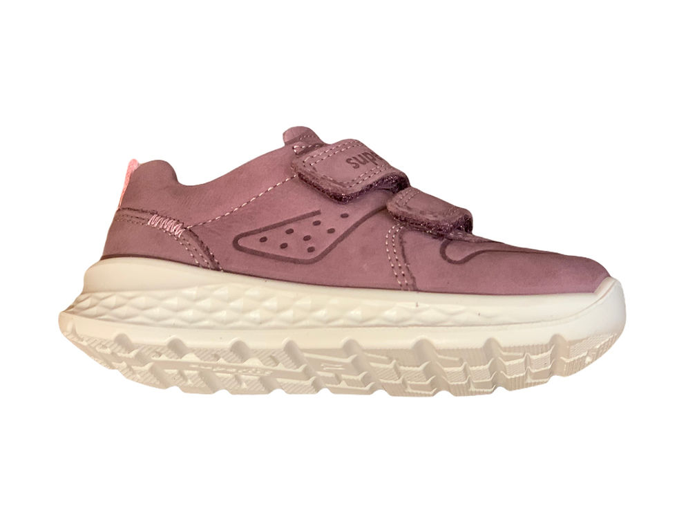 Miniatura: Superfit scarpe sportive in pelle bambina allacciatura velcro suola flessibile