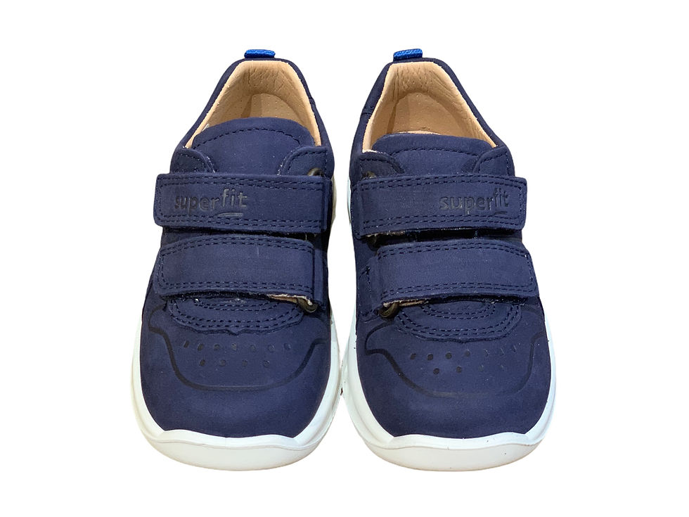 Thumbnail: Superfit scarpe sportive in pelle allacciatura velcro suola flessibile