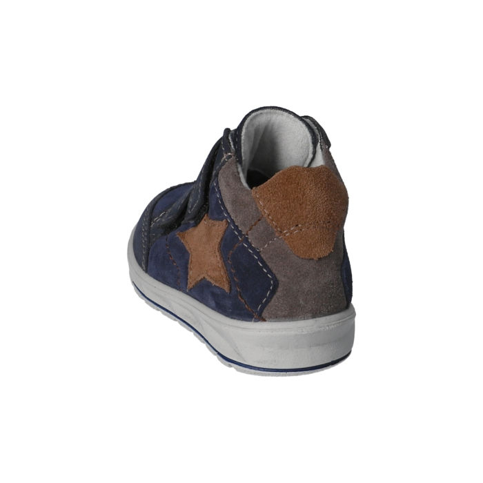 Miniatura: Pepino Kimi blu stella marrone scarpe sportive pelle impermeabili velcro