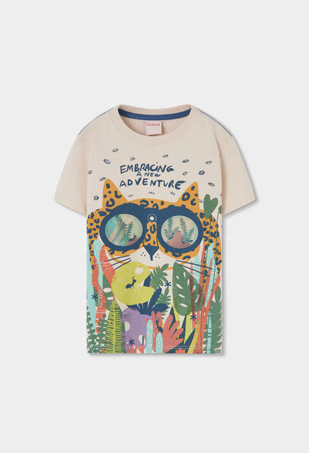 Boboli Maglietta Bambina In Cotone Stretch Con Ananas E Strass - Colore Antracite