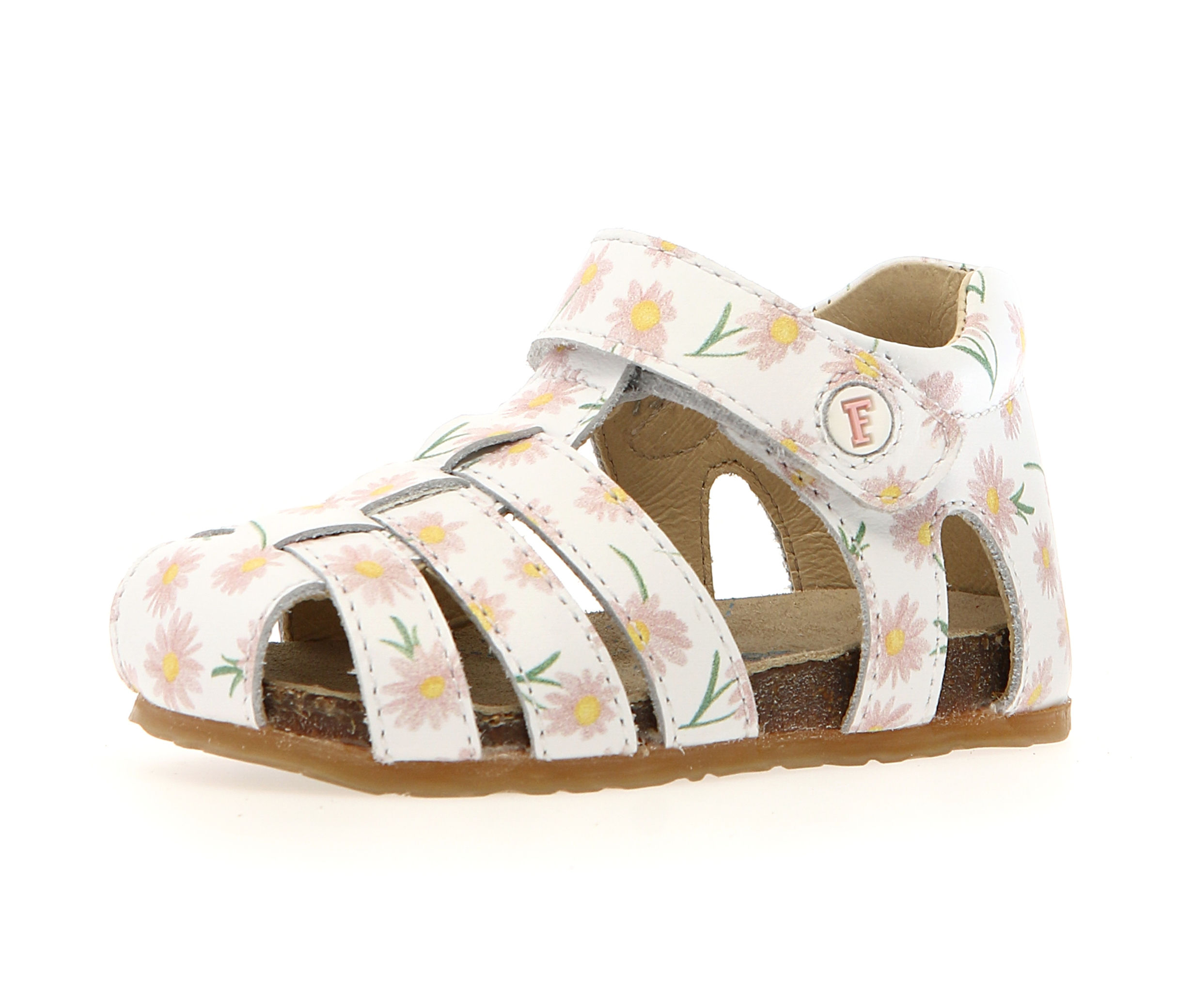 Naturino Alby Sandali Bambina punta coperta flessibili Leder Sandalen