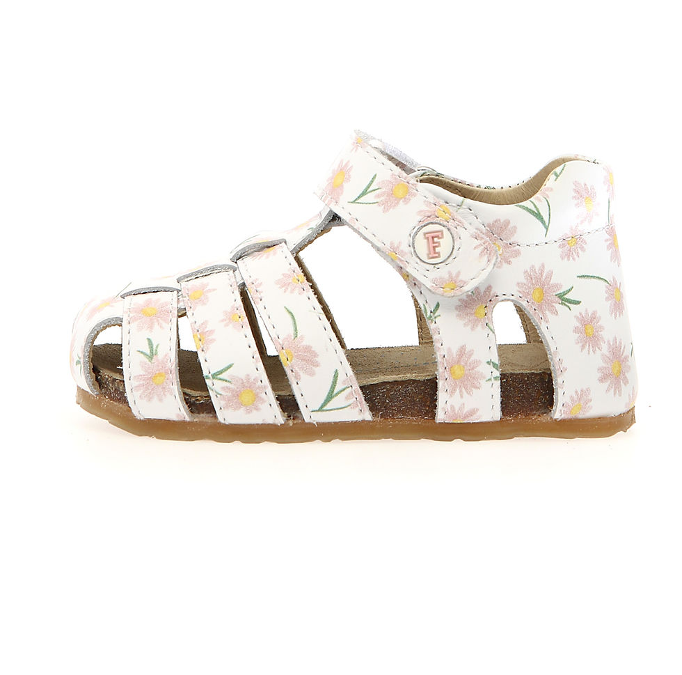 Miniatura: Naturino Alby Sandali Bambina punta coperta flessibili Leder Sandalen