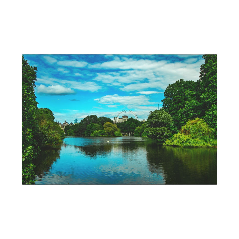 Thumbnail: St. James’s Park Lake Canvas Wrap – London Serenity Collection