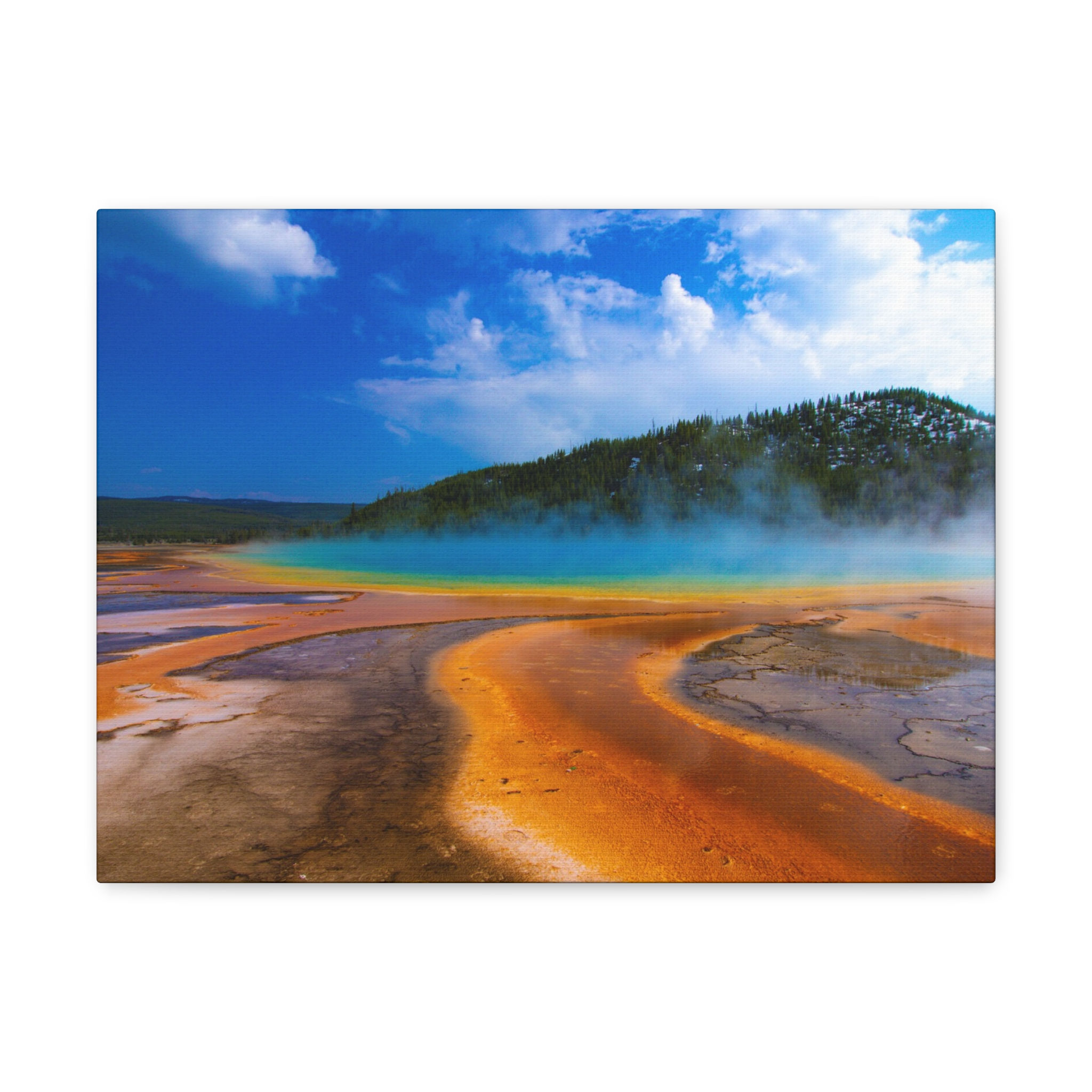 Yellowstone NP Beautiful Colorful Landscape Photograph Canvas Gallery Wraps