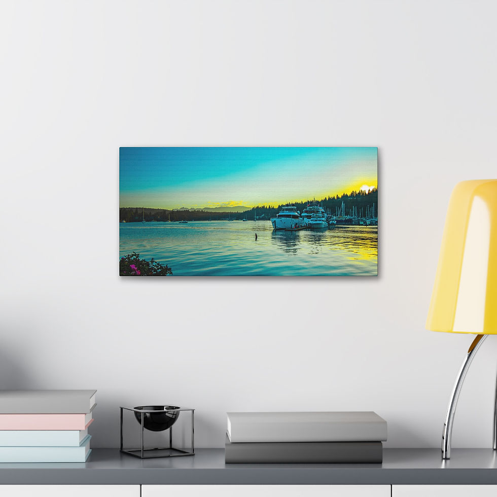 Thumbnail: Port Ludlow Washington USA Beautiful Landscape Photograph Canvas Gallery Wraps