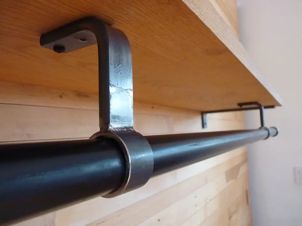 Closet Rod Shelf Mounted Bracket