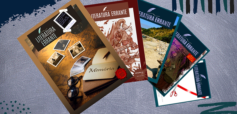 Capas da Revista Literatura Errante (edições 1 a 4 + edição especial)