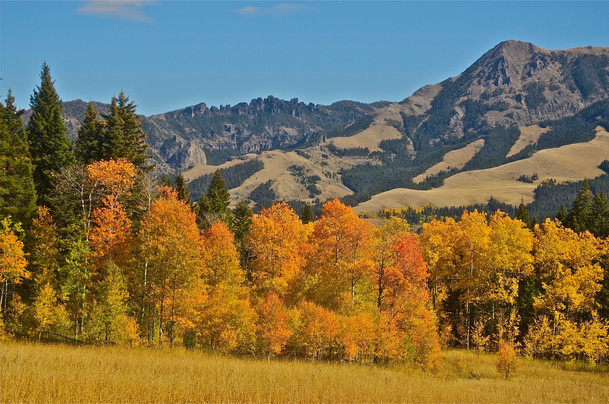 Gallatin Range in the Fall - Howie Wolke
