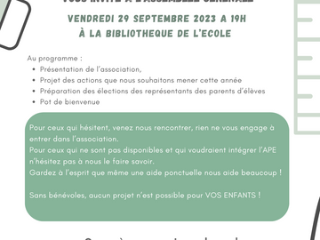 Notre assemblée générale