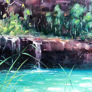 hazel morning fern pool