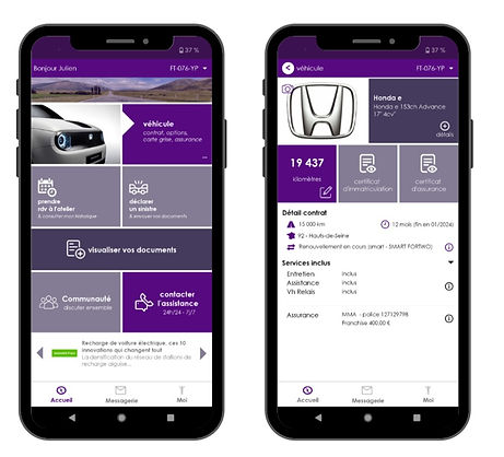 maquettes application