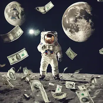 Ray popp does it again | sets sights on moon with new sales slide template