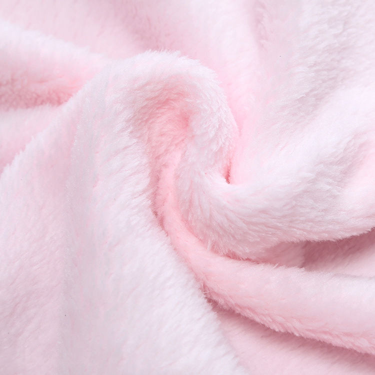 Thumbnail: Bear Design Coral Fleece Baby Swaddle Blanket