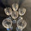 Miniature : Lot de 6 verres  à vin blanc guillochés