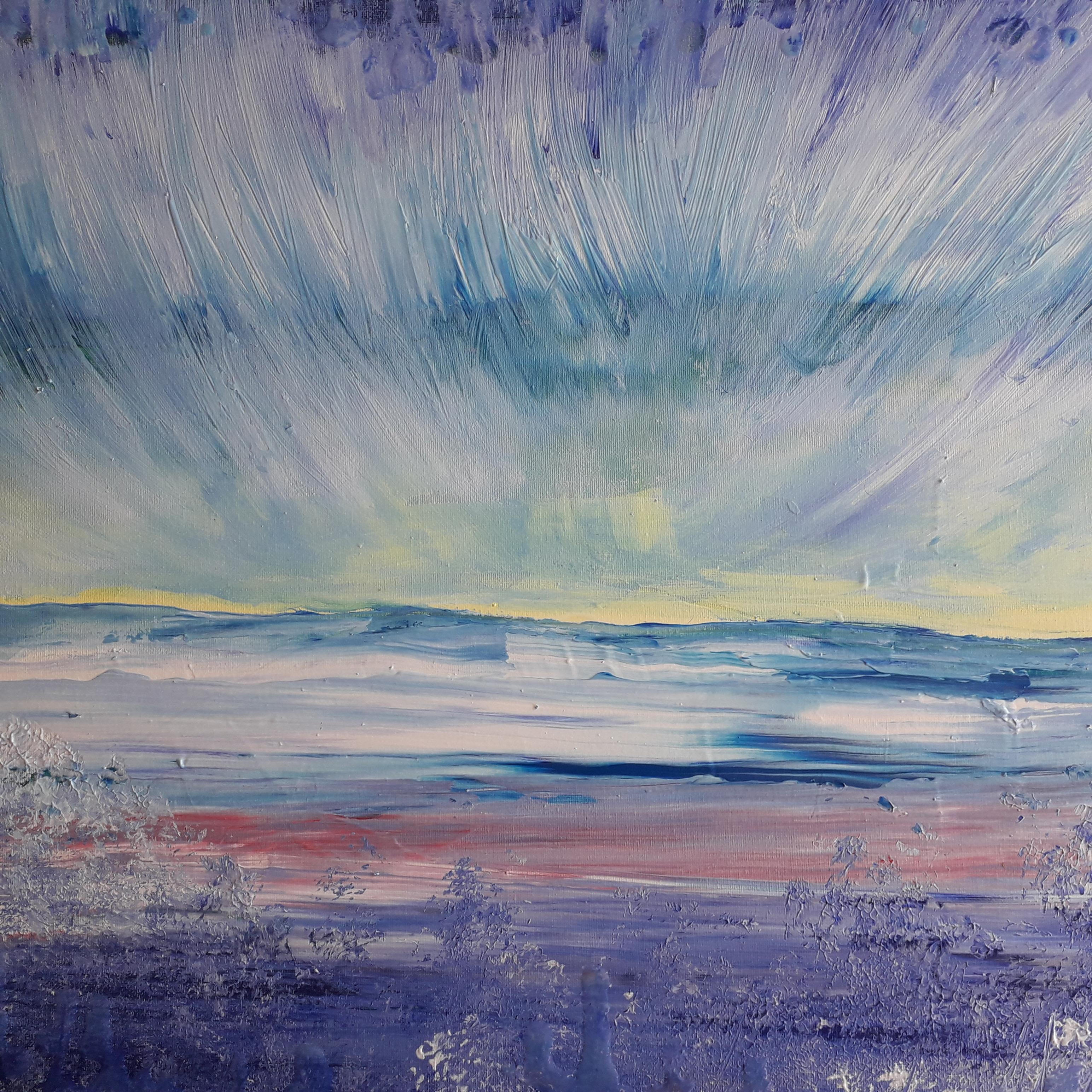 Blue landscape acrylic on canvas 60x50cm